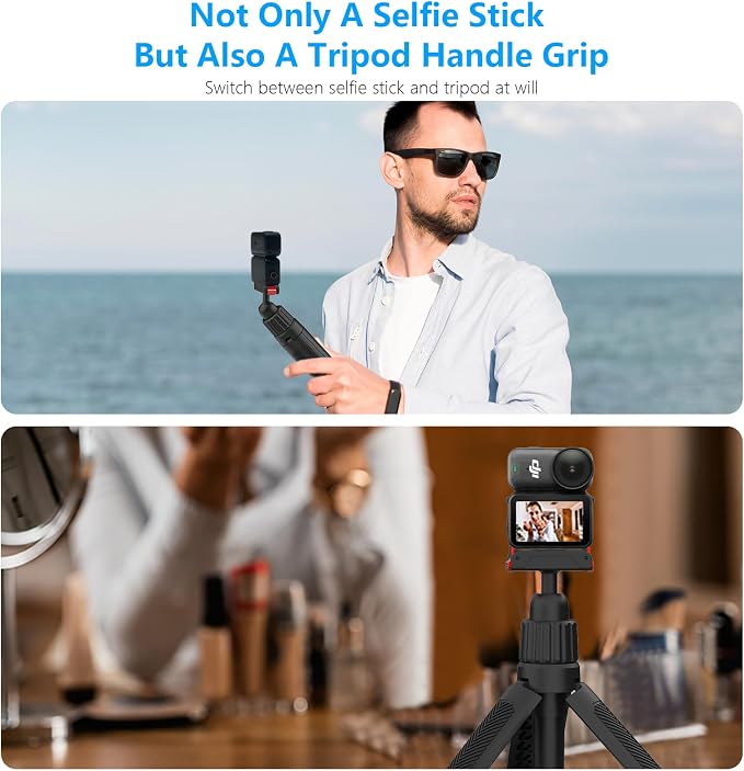 40cm/15.75" Selfie Stick Tripod Stand for Osmo Nano Action 6 with Magnetic Quick Release Adapter, 360 Mini Extension Rod Extended Pole Handle Grip Monopod for DJI Nano Osmo 6 Accessories - Image 5