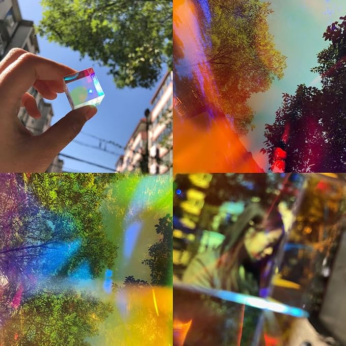 Phone Lens Filter Prism 22mm Optical Glass Magic Glow Effect Photo Crystal Lens Decorative Photography Studio Accessories (22mm) - Image 5