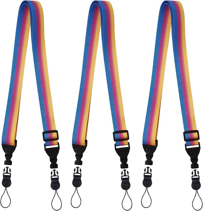 3 Pack Adjustable Shoulder Strap, iPad Strap Nylon Neck Lanyard | for iPad/Samsung Tablet Case,Camera Binocular Crossbody Laptop Luggage Bag by Gowjaw