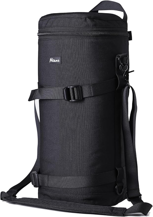 LB1 Deluxe Water-Resistant Camera Lens Pouch Case for Canon RF 800mm Tamron SP 150-600mm Sigma 150-600mm 150-500mm Nikon Nikkor AF-S 200-500mm & More, Zipper Polyester Lens Protective Bag - Image 9