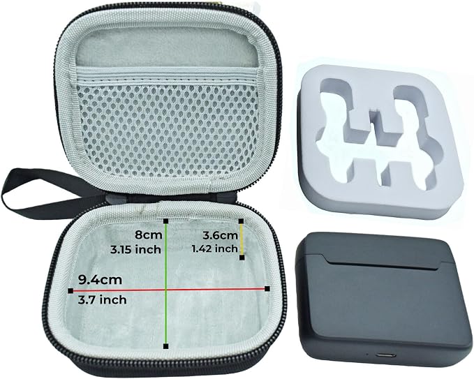 Portabe Wireless Microphone Case Lav Mic Bag Audio Gear Travel Case for PQRQP 3 in 1 Wireless Lavalier Microphones Lapel Mics Plug-Play Clip on Lapel Mic wireless lavalier microphone systems - Image 7