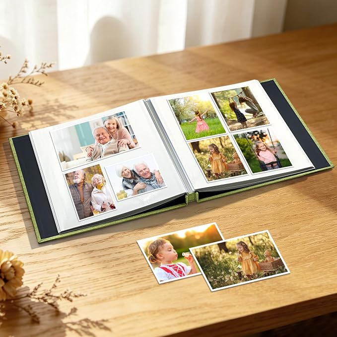 Large Photo Album Self Adhesive Scrapbook Album for 4x6 5x7 8x10 Pictures DIY Photo Book as Scrapbooking Supplies Kits, Birthday Gifts for Women Mom Wedding Baby Family Travel - Image 2