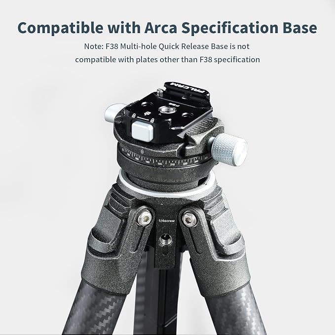 ULANZI F38 Multi-Hole Camera Quick Release Plate Kit | 1/4" to 3/8" Mount Quick Release System QR Plate Camera Tripod Mount Adapter for Sony Canon Monopod DSLR Stabilizer Slider - Image 5