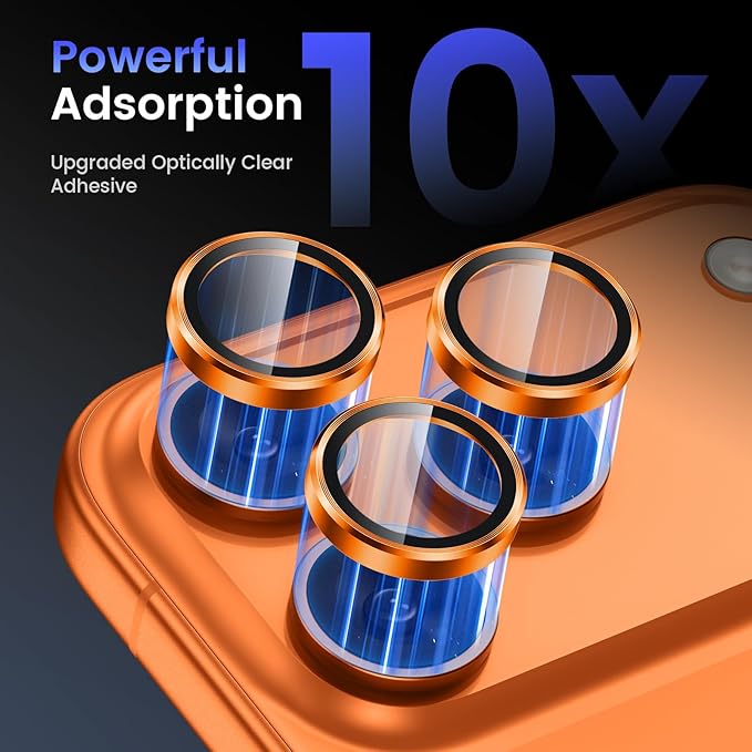 Tensea Camera Lens Protector Compatible for iPhone 17 Pro Max/17 Pro | Metal Aluminum Alloy Tempered Glass Cover Camera Screen Protector Accessories, Case Friendly - Image 4