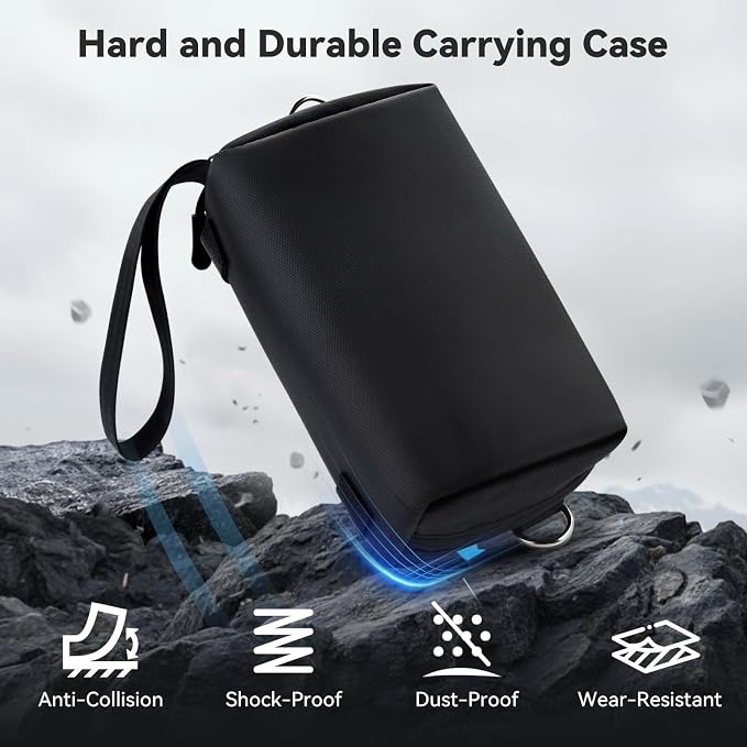 UTEBIT Carrying Bag for DJI Osmo Pocket 3, Portable Storage Carry Case | Large Capacity Travel Storage Holder Carry Bag Protective Handbag All in One for DJI Osmo Pocket 3 Creator Combo Accessories - Image 3