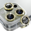 Choiche for iPhone 16 Pro/iPhone 16 Pro Max Camera Lens Protector | Ultra HD, Bling 9H Tempered Glass Camera Cover Screen Protector Metal Ring Decoration Accessories (Diamond-Gold) by Choiche