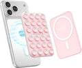 Klearlook Magnetic Suction Phone Mount for MagSafe Case, Light Pink | Silicone Sticky Phone Grip Holder for iPhone 16/15/14/13/12 Series, Removable Hands-Free Video/Selfie, Women Teen Gift by KlearlookMaximizedClarity