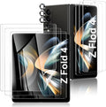 Fotbor [3+3+3 Pack Screen Protector Set for Samsung Galaxy Z Fold 4 - Including Inner Screen Flexible Film, Back Screen Tempered Glass Protector and 1 Set of Camera Lens Protector by Fotbor