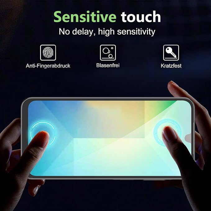 for Samsung Galaxy A26 Screen Protector with Camera Lens Protector, 9H Hardness Anti-Scratch Tempered Glass flim, Case Friendly, Anti-Fingerprint,Anti-Scratch (3+3 PACK) - Image 3
