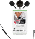 Bubblebee Outdoor Mic Cover Kit for RODE Lavalier II & RODE Wireless Pro Accessories –Wind Reduction Dead Cat Mic Windscreen Cover –Content Creators, Videographers, Audio Engineers & Filmmakers, Black by BubblebeeIndustries