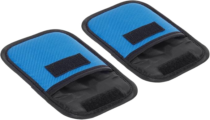 PATIKIL 2 Pcs Lens Filter Case, Camera Filter Case Portable Lens Filter Pouch Photography Fit Camera Bag Coat Pocket Drone for 25mm-58mm, Blue by PATIKIL