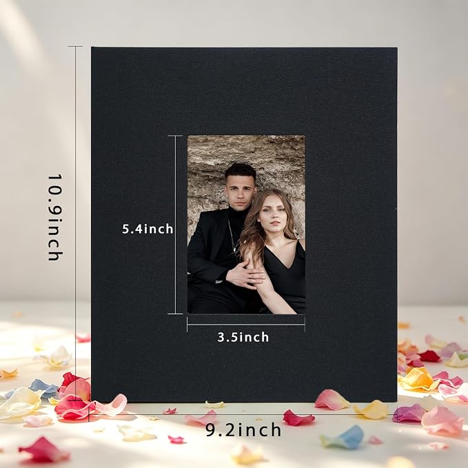 Photo Album 8x10 Linen Picture Book 26-Page Album Holds 52 Photos Art Presentation Folder for Picture or Certificates Storage - Image 5