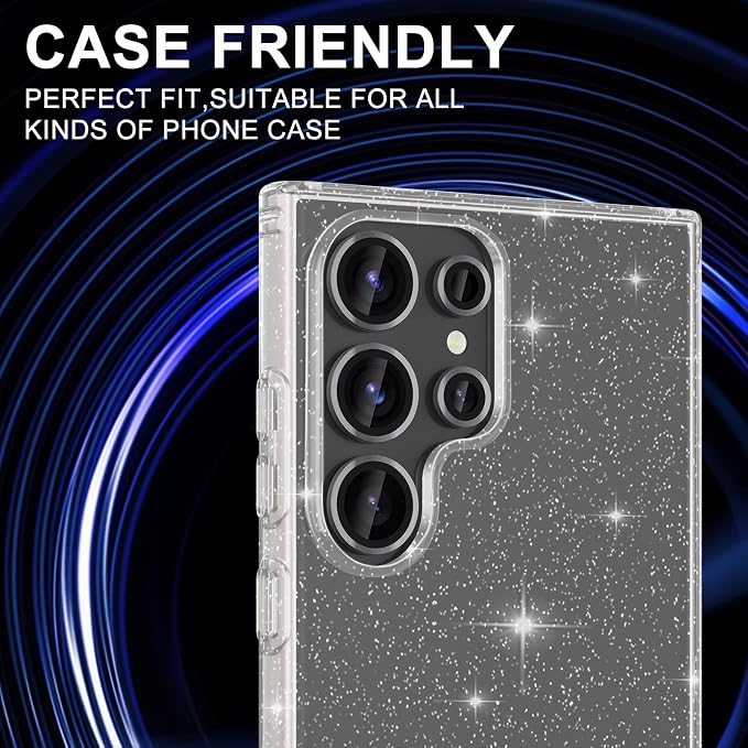 for Samsung Galaxy S24 Ultra Camera Lens Protector, Individual Metal Ring Tempered Glass Lens Cover, [Strong Adsorption] Scratch Resistant Ultra-Thin HD Clear Lens Cover, 2 Sets-Gray - Image 5