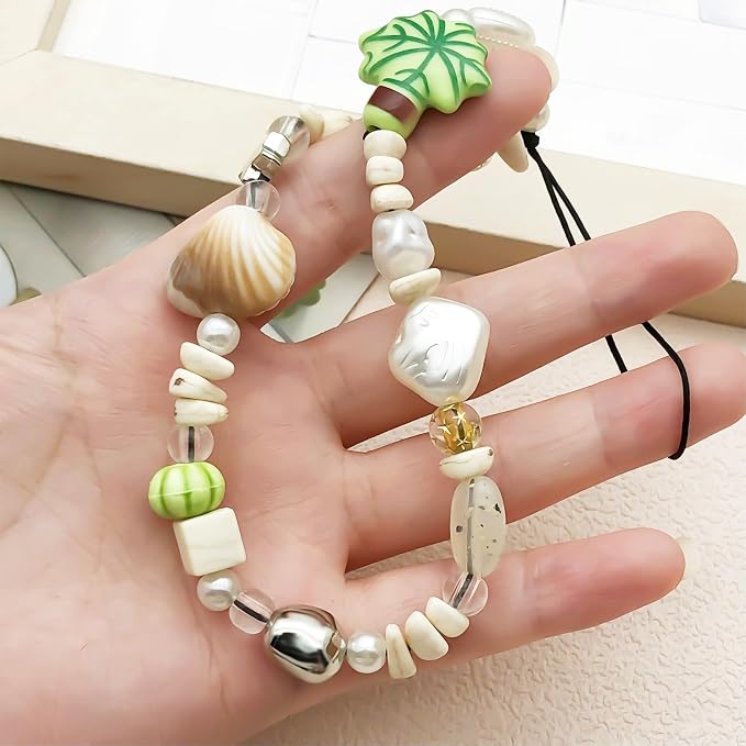 Beaded Camera Wrist Strap Cute Digital Camera Charm Lanyard Phone Chain Keychain Beaded Phone Lanyard Bag Charm - Image 3