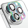 for iPhone 14 Pro and iPhone 14 Pro Max Camera Lens Protector, Bling 3D Rhinestone Sparkle Diamond 9H Tempered Glass Camera Cover Anti Scratch Shockproof Lens Screen Full Protective Cover by Hsefo