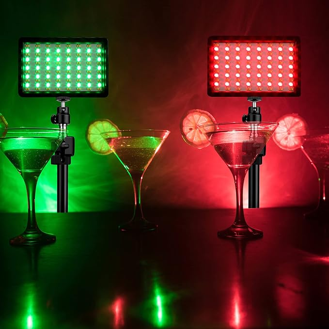 2 Packs RGB LED Video Light with Tripod Stand/White Filters - Image 8