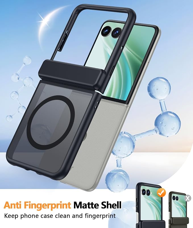 FNTCASE for Motorola Razr Ultra 2026/2025 Case, Fit for Magsafe, Black | Hinge Protection, Screen Protector, Magnetic Back,, 18FT Military Grade Drop Proof, Protective Phone Cover - Image 5