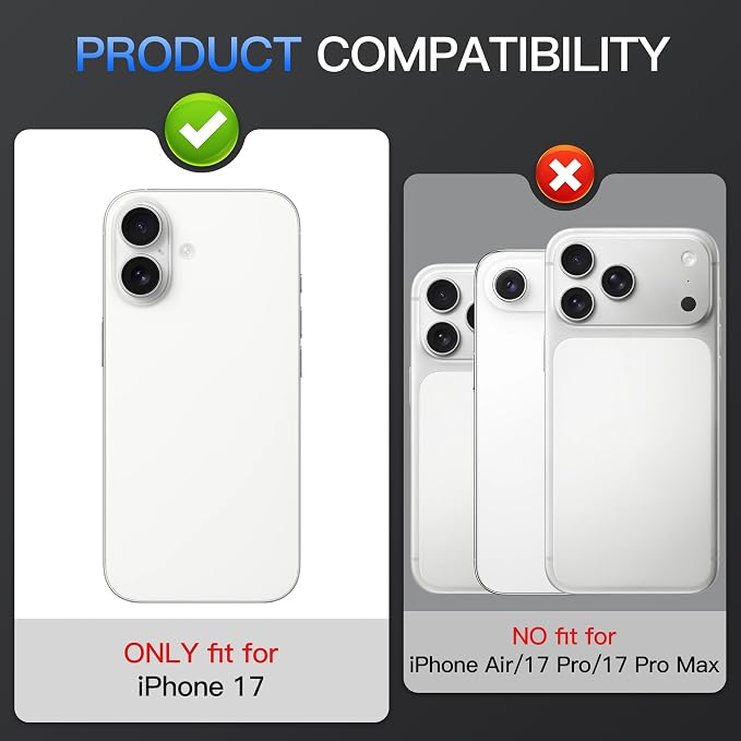 Suoman for iPhone 17 Camera Lens Protector, Silver | Bling Glitter, Independent Metal Crystal, Tempered Glass, Strong-Adhesion, Does not Affect Night Shots - Image 2