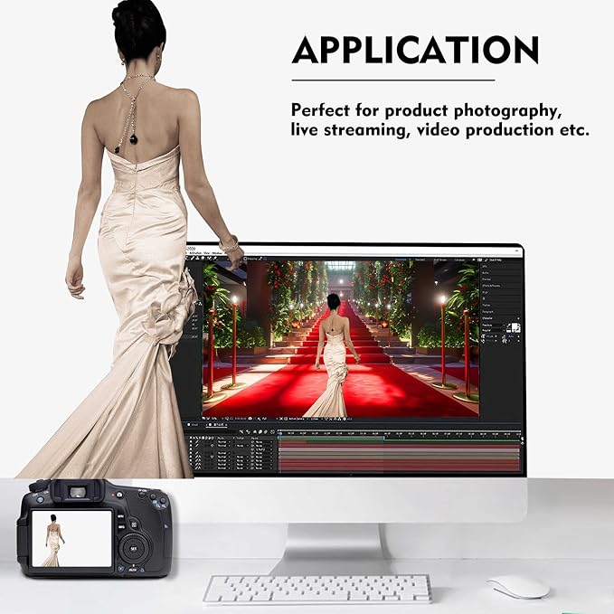 White Photography Backdrop for Photoshoot, Fabric 3x5ft | Versatile Studio Photo Backgrounds, Non Reflective, Easy to Use, for Portraits, Product, Party, Video Creation - Image 4