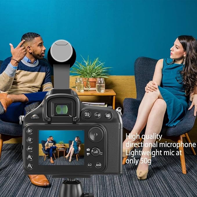 Acuvar Mini Shotgun Microphone for Camera & Smartphone, External Camera Mic for DSLR, Camcorder & Phone, 3.5mm Plug, Vlogging & YouTube - Image 7