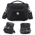 K&F CONCEPT Camera Sling Bag, Hardshell Crossbody Bag with Tripod Holder | EVA Hardshell, Foam Padded, Double-Zip Access, Mesh Pockets, Flexfold Divider for Street & Travel, for Canon/Nikon/Sony, BS14 by KFCONCEPT