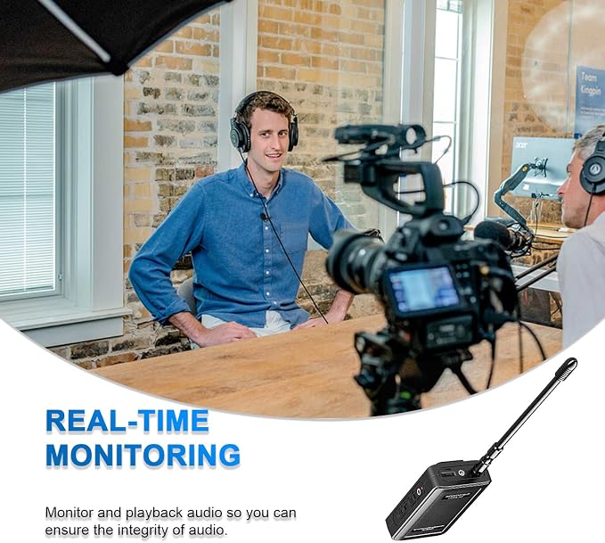 Saramonic Wireless Lavalier Microphone, SR-WM4C 4-Channels VHF Lapel Mic System (200' Range) Compatible with DSLR Camera Canon Nikon Sony Panasonic DV Camcorders Audio Recorder - Image 5
