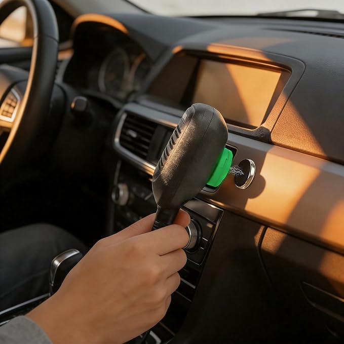 CB Mic Holder | Magnetic Mobile Radio Mic Car Mount Holder | CB Mic Hanger | for Kenwood KMC-30 KMC-32 KMC-35 KMC-36 Motorola PMMN4090 HMN3596A HLN9073 RMN5052A | with Adhesive Back (Green) - Image 2