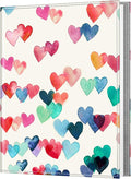 Fintie Photo Album for 8x10 Photos, 52 Pockets Vegan Leather Memory Book | Premium Cover Picture Book, For Family/Wedding/Couples Keepsakes, Anniversary Photos & Artwork Collection, Raining Hearts by Fintie