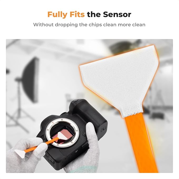 K&F CONCEPT Double-Tipped APS-C Sensor Cleaning Kit with Sensor Cleaner | New Double-Tipped Design Swabs,Vacuum Sealed,Soft and Flexible,20ml Lens Cleaner,Gentle Cleaning Liquid, Easy to Carry,MA05 - Image 3