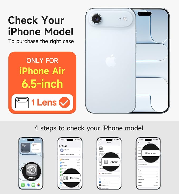 SURITCH for iPhone Air Case with Camera Control Cover, Camera Slide Cover and Adjustable Kickstand, Compatible with MagSafe, Shockproof Bumper Protective Cases for iPhone 17 Air 6.5 Inch, Dark Purple - Image 2