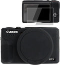 VOVMOEYA Camera Case for Canon Powershot G7 X Mark III with 2PCS Screen Protector,Full Pritection Soft G7X III Silicone Case Detachable Lens Cover Protective Cover for Canon G7XIII G7X3-Black by VOVMOEYA