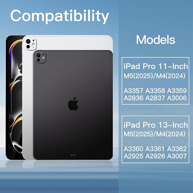 JETech Camera Lens Protector for iPad Pro 11"/13" M5/M4, 3-Pack | 9H HD Clear Tempered Glass, Full Coverage Protection, Anti-Scratch Design, Easy Installation - Image 2
