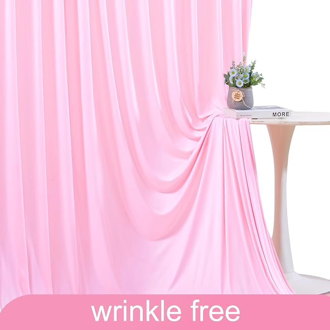 10x10 Pink Blue Backdrop Curtains for Gender Reveal Boy or Girl Parties Wrinkle Free Photo Curtains Backdrop Drapes Fabric Decoration for Birthday Party Baby Shower 5ft x 10ft,2 Panels - Image 6
