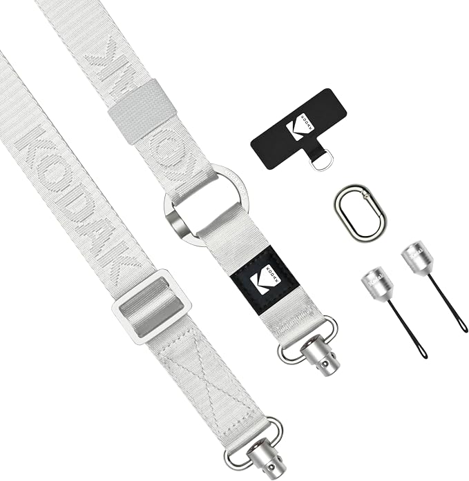 KODAK Multi-Purpose Camera Strap (Silver) - Quick-Detach System, Lightweight, Durable Metal Swivels, Multiple Usages, SLR Cameras, Compact Cameras, Smart Phones - Image 2