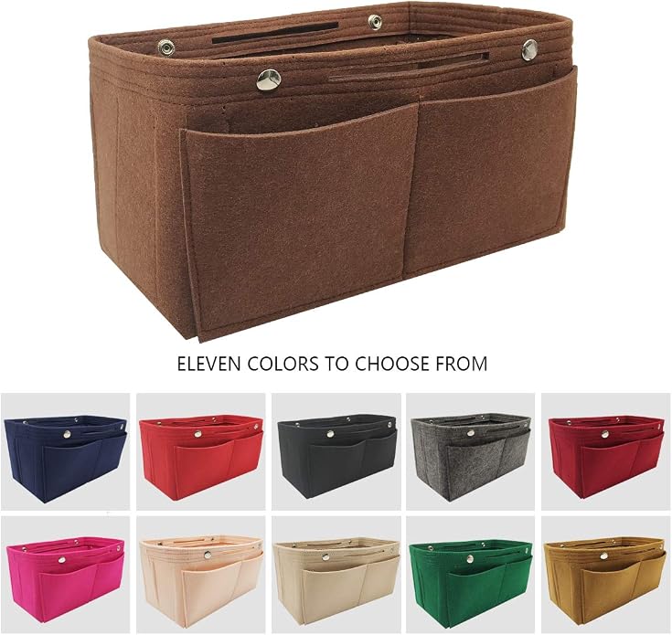 LEXSION Purse Organizer Insert Multi Pocket Bag Organizer Shaper | zipper bag, tote shaper, multi pocket bag, handbag shaper, various sizes - Image 7