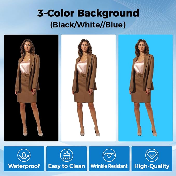 Photo Light Box, Portable 47"x39"x78" Photo Studio Light Box, Shooting Tent Kit with 768 Light Beads and 3 Color Backdrops. Large Lightbox with 6 Stepless Dimming Light Boards for Photography - Image 4