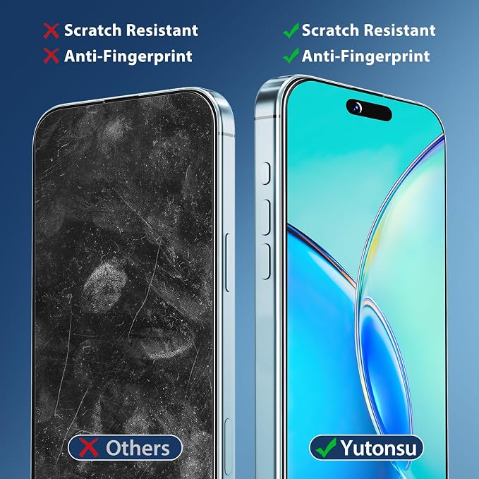 2 Pack Tempered Glass Screen Protector for iPhone 17 Air 6.5-Inch | with 2 Pack Camera Lens Protector, Anti Scratch, Bubble Free, Case Friendly - Image 4