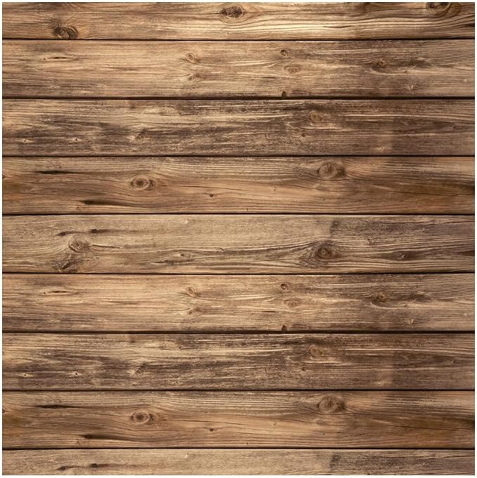 10x10FT Rustic Wood Wall Backdrop Natural Brown Wooden Board Photography Background Baby Shower Birthday Party Cake Table Decoration Banner Backdrops Photo Booth Prop 11839 by WOLADAPhotographyBackdrop