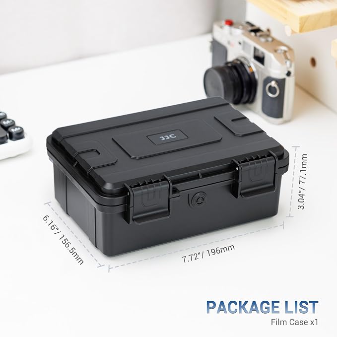 JJC Sturdy Secure 35mm Film Case Canister Holder, IP67 Waterproof | Container for 15 Rolls 35mm Negative Film, Anti-Shock Light-Sealed Negative Film Organizer Storage Box for Travel (No Film - Image 3