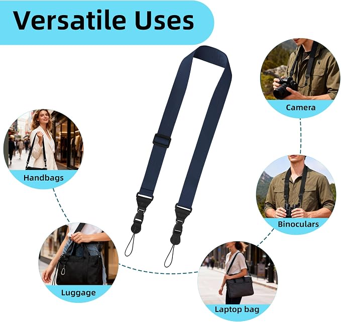 Adjustable Shoulder Strap, iPad Strap Nylon Neck Lanyard | for iPad/Samsung Tablet Case,Camera Binocular Crossbody Laptop Luggage Bag - Image 8
