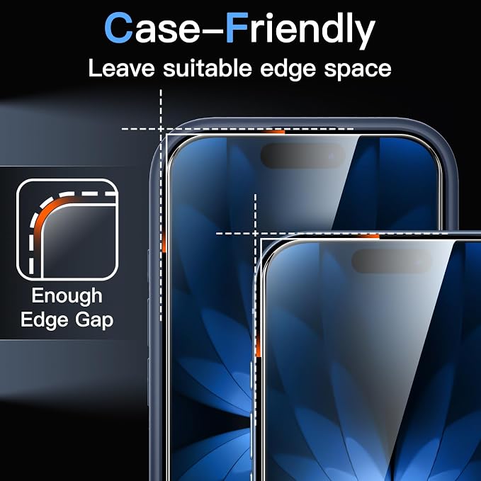 JETech Screen Protector for iPhone 17, 2+2 Pack | with Camera Lens Protector, HD Clear Tempered Glass, Anti-Scratch Protection, Easy Installation Tool - Image 7