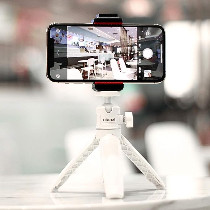 ULANZI Extension Pole Tripod Mini Selfie Stick Stand Handle Grip Vlogging | for iPhone 13 Pro Max Smartphone OSMO Pocket 4 3 Canon G7X Mark III Sony RX100 DJI Osmo Nano Luna Cameras White - Image 9