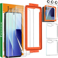 IMBZBK 9 in 1 Screen Protector for Samsung Galaxy Z Flip 7, 3+3+3 Pack | Auto Installation, 3 Inside Flexible Film + 3 Front Tempered Glass + 3 Camera Lens Protector Accessories by IMBZBK