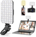 Anautin 60 LED 2200mAh Rechargeable Selfie Light, 7 Modes, 10-Level Brightness, Portable Clip on Light for Phone/Tablet/Laptop, Zoom Call Vlog Makeup TikTok Video Fill Light by Anautin