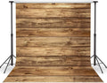 8x8FT Rustic Wood Wall Backdrop Natural Brown Wooden Board Photography Background Baby Shower Birthday Party Cake Table Decoration Banner Backdrops Photo Booth Prop 11839 by WOLADAPhotographyBackdrop