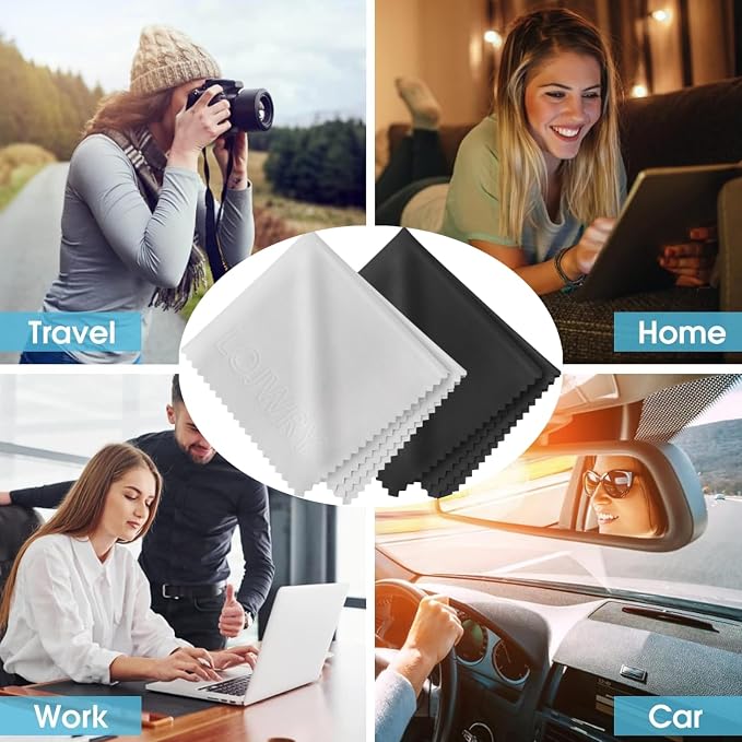 Glasses Cleaning Cloth 30 Pcs - 6*7in, Ultra Soft, Individually Wrapped, Streak-Free, Microfiber Eyeglass Cleaning Cloth for Eyeglass, Screen, Readers, Sunglasses, Laptops, Tablets, Phones Etc. - Image 5