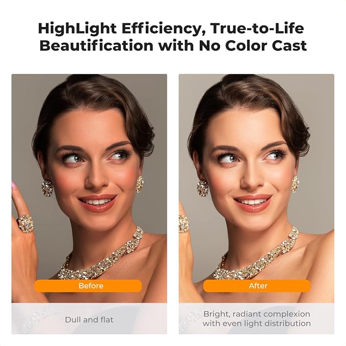 K&F CONCEPT LEDs Selfie Light, 3 Interface Modes, Rechargeable Phone Light | Ra95 CRI, 3-in-1 Mounts, 9 Light Modes, 600mAh Battery, 33g Pocket Size, White, C7 - Image 3