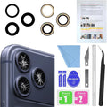 for ASDAWN Back Rear Camera Lens Glass Replacement for iPhone 17 Pro Max and 17 Pro Camera Glass Lens Replacement with Pre-Installed Adhesive + Repair Tool Kit + Installation Manual by ASDAWN