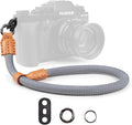 VOVMOEYA Rope Camera Wrist Strap,Camera Hand Strap Compatible with A6400 A6000 A7 IV,for Fujifilm X100V for Nikon Zf Z30 for Canon EOS R6 R7 R8 R10 Camera Wrist Straps for dslr - Grey by VOVMOEYA