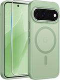 FNTCASE for Google Pixel 11 Pro Case/Pixel 11 Case, with Screen Protector | Fit for Magsafe, Translucent Matte, 14FT Military Grade Drop Protection, Shockproof Protective Phone Cover, Light Moss by FNTCASE